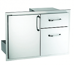 AOG 18-30-SSDD 30 Inch Access Door & Double Drawer Combo