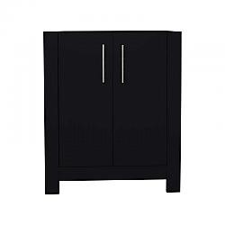 MTD VOLPA USA MTD-4224-0 AUSTIN 24 INCH MODERN BATHROOM VANITY WITH BRUSHED NICKEL ROUND HANDLES CABINET ONLY