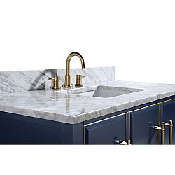 AVANITY SUT43CW-RS CARRARA 43  INCH  MARBLE TOP IN WHITE WITH RECTANGULAR SINK