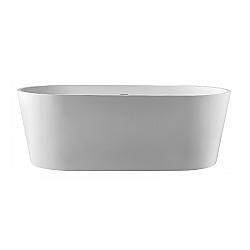 PULSE SHOWERSPAS PT-1003-150 59 INCH FREE STANDING OVAL TUB WITH POP-UP DRAIN
