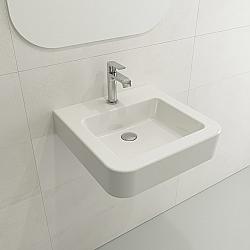 BOCCHI 1122-0126 PARMA 19.75 INCH WALL-MOUNTED SINK FIRECLAY 1-HOLE WITH OVERFLOW