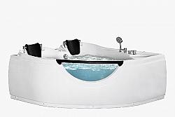 ARIEL BT-150150 60 INCH ALCOVE BATHTUB WITH CENTER DRAIN - WHITE