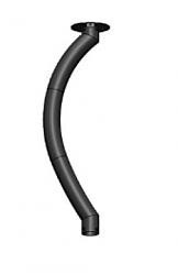 BROMIC HEATING BH3230004 24 INCH CURVED CEILING MOUNT POLE FOR ECLIPSE SMART-HEAT ELECTRIC HEATERS - BLACK