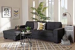 BAXTON STUDIO J099C-LFC LANGLEY 104 INCH MODERN AND CONTEMPORARY FABRIC UPHOLSTERED SECTIONAL SOFA WITH LEFT FACING CHAISE