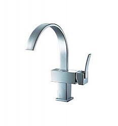 VALLEY ACRYLIC 783.572.100 AFFORDABLE LUXURY 11 3/8 INCH SINGLE HOLE DECK MOUNT KITCHEN FAUCET WITH LEVER HANDLE - CHROME
