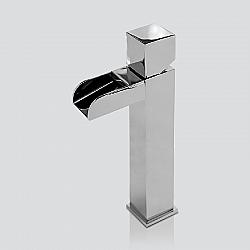 VALLEY ACRYLIC 222C.205LL.100 AMORE 10 INCH SINGLE HOLE DECK MOUNT BATHROOM FAUCET WITH KNOB HANDLE - CHROME