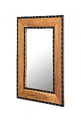 A&E BATH AND SHOWER MD17-116-RT ROSELLE 28 INCH DECORATIVE WOOD MIRROR - BROWN