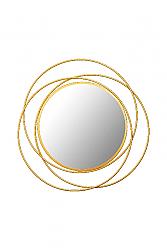 A&E BATH AND SHOWER MD8-806 ONA 32 INCH DECORATIVE METAL MIRROR - GOLD
