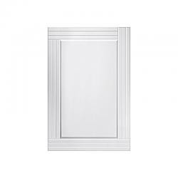 A&E BATH AND SHOWER MG-RT-2436-1 WAVES 24 INCH ALL-GLASS RECTANGULAR MIRROR