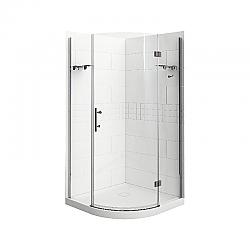 A&E BATH AND SHOWER SK-PNR-38-KIT-T RISCO 38 INCH NEO ROUND SHOWER KIT WITH TILED WALLS - POLISHED CHROME