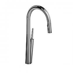 RIOBEL SC101 SOLSTICE 19 INCH SINGLE HOLE DECK MOUNT PULL-DOWN KITCHEN FAUCET WITH LEVER HANDLE