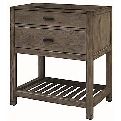 SAGEHILL DESIGNS BK3021D BLAKE 30 INCH FREE STANDING WOOD SINGLE VANITY CABINET ONLY WITH 1 DRAWER AND OPEN SHELF