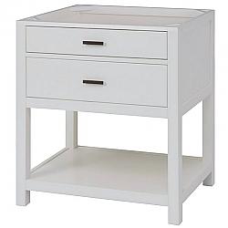 SAGEHILL DESIGNS LK3021D LUKE 30 INCH FREE STANDING WOOD SINGLE VANITY CABINET ONLY WITH 1 DRAWER AND OPEN SHELF