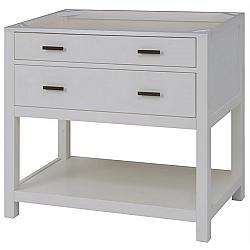 SAGEHILL DESIGNS LK3621D LUKE 36 INCH FREE STANDING WOOD SINGLE VANITY CABINET ONLY WITH 1 DRAWER AND OPEN SHELF