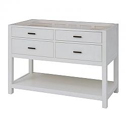 SAGEHILL DESIGNS LK4821D LUKE 48 INCH FREE STANDING WOOD SINGLE VANITY CABINET ONLY WITH 4 DRAWERS AND OPEN SHELF