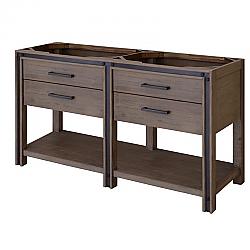 SAGEHILL DESIGNS UM6021D URBAN METALLO 60 INCH VANITY CABINET ONLY WITH 2 DRAWERS