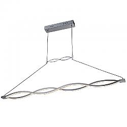 PLC LIGHTING 7310PC TWIST 27 1/2 INCH 16W OPAL ACRYLIC LENS DIMMABLE CEILING PENDANT LIGHT - POLISHED CHROME