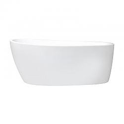 CAHABA CA401004-WH VIOLET 69 INCH  FREESTANDING ACRYLIC TUB IN GLOSSY WHITE WITH WHITE DRAIN