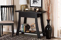 BAXTON STUDIO FP-03-Console HERMAN 35 3/8 INCH MODERN AND CONTEMPORARY WOOD ONE DRAWER CONSOLE TABLE