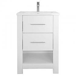 EISEN HOME EH-MULBERRY-24 MULBERRY 24 INCH SINGLE SINK FREESTANDING BATHROOM VANITY WITH TOP
