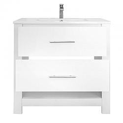 EISEN HOME EH-MULBERRY-36 MULBERRY 35 5/8 INCH SINGLE SINK FREESTANDING BATHROOM VANITY WITH TOP