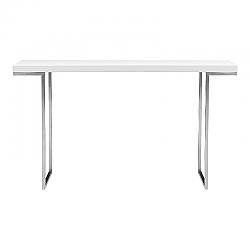 MOE'S HOME COLLECTION ER-1023-18 REPETIR 55 INCH CONSOLE TABLE - WHITE LACQUER