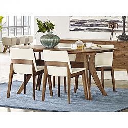 MOE'S HOME COLLECTION BC-1001-03 FLORENCE 63 INCH RECTANGULAR DINING TABLE, SMALL - BROWN