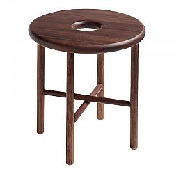 MOE'S HOME COLLECTION BC-1105-24 NAMBA 15 INCH STOOL - WALNUT