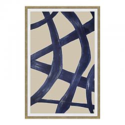 MOE'S HOME COLLECTION FX-1252-37 31 1/2 INCH CLARITY 2 ABSTRACT INK PRINT WALL DECOR - MULTI-COLOR