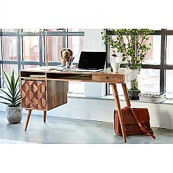 MOE'S HOME COLLECTION BZ-1024-24 O2 53 1/2 INCH DESK - BROWN