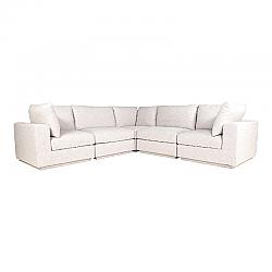 MOE'S HOME COLLECTION RN-1133-39 JUSTIN 114 INCH CLASSIC L-MODULAR SECTIONAL - TAUPE