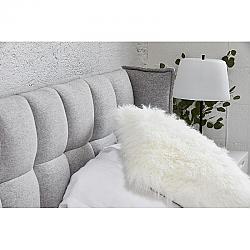 MOE'S HOME COLLECTION XU-1005 22 INCH LAMB FUR PILLOW, LARGE