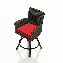 FOREVER PATIO FP-UNIW-CHSS-25 UNIVERSAL WOVEN 23 INCH FLAT WEAVE COUNTER HEIGHT SWIVEL STOOL