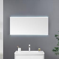 OVE DECORS 15VMR-CARO60-MIRCL CARO LED 60 X 28  INCH  MIRROR IN WHITE AND ALUMINUM FINISH