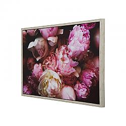 YOSEMITE 3230101 BLUSHING PEONIES II- 38 INCH W X 25 INCH H PHOTO BY VERONICA OLSON, PRINTED ON CANVAS, FRAMED