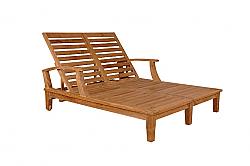 ANDERSON TEAK SL-209 BRIANNA 55 INCH DOUBLE SUN LOUNGER WITH ARM