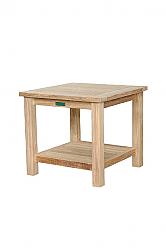 ANDERSON TEAK TB-222S BAHAMA 22 INCH SQUARE 2-TIER SIDE TABLE
