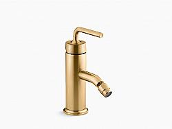 KOHLER K-14434-4A PURIST 8 INCH ONE HOLE DECK MOUNT HORIZONTAL SWIVEL SPRAY AERATOR BIDET FAUCET WITH STRAIGHT LEVER HANDLE