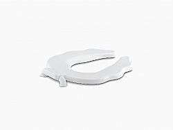 KOHLER K-4686-A-0 PRIMARY 14 1/2 INCH ROUND-FRONT TOILET SEAT WITH ANTI-MICROBIAL AGENT - WHITE