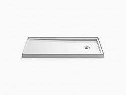 KOHLER K-8642 RELY 60 INCH X 30 INCH SHOWER BASE WITH RIGHT HAND DRAIN