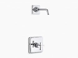 KOHLER K-TLS13134-3A PINSTRIPE PURE 2.5 GPM RITE-TEMP SHOWER TRIM SET WITH CROSS HANDLE AND LESS SHOWER HEAD