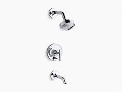 KOHLER K-T14420-4 PURIST 2.5 GPM RITE-TEMP BATH AND SHOWER TRIM WITH LEVER HANDLE AND SHOWER HEAD