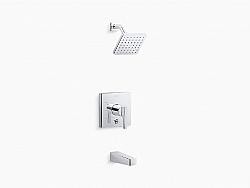 KOHLER K-T99763-4-CP HONESTY 2.5 GPM RITE-TEMP BATH AND SHOWER TRIM WITH LEVER HANDLE AND SHOWER HEAD - POLISHED CHROME