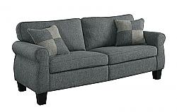 FURNITURE OF AMERICA IDF-6328GY-SF TRINO 73 INCH TRANSITIONAL UPHOLSTERED SOFA - LIGHT GRAY AND DARK GRAY