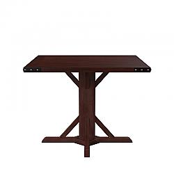 FURNITURE OF AMERICA IDF-3018T GLENBROOK 40 INCH INDUSTRIAL SQUARE DINING TABLE - BROWN CHERRY