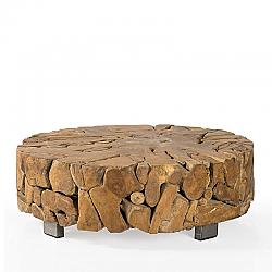 PADMA'S PLANTATION ROT05 39 1/2 INCH TEAK ROOT COFFEE TABLE - NATURAL