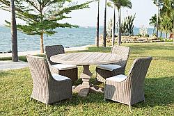 PADMA'S PLANTATION OL-PAL13-59 PALMETTO 59 INCH OUTDOOR DINING TABLE - NATURAL
