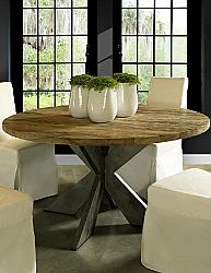 PADMA'S PLANTATION EME13-59 EMILY 59 INCH ROUND RECLAIMED TEAK WOOD DINING TABLE - NATURAL