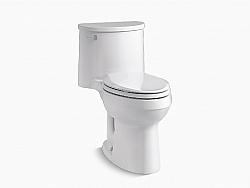 KOHLER K-3946 ADAIR COMFORT HEIGHT 28 5/8 INCH ONE-PIECE ELONGATED 1.28 GPF CHAIR-HEIGHT TOILET WITH QUIET-CLOSE SEAT