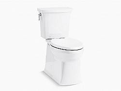 KOHLER K-3814 CORBELLE COMFORT HEIGHT 29 3/8 INCH TWO-PIECE ELONGATED 1.28 GPF CHAIR HEIGHT TOILET